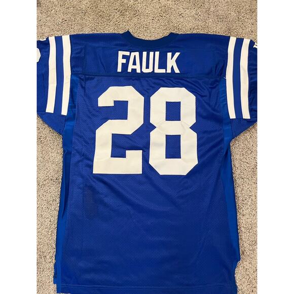 Indianapolis Colts NFL Marshall Faulk #28 Vintage Wilson Jersey XL (48) - Picture 2 of 6